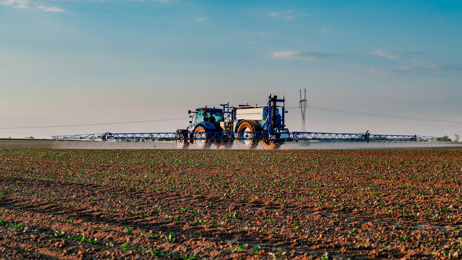 tractor working in field agriculture